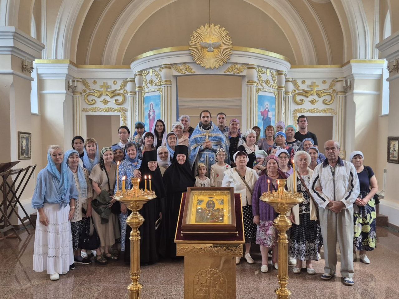Верующие города Темир отпраздновали престольное торжество в праздник Успения Божией Матери