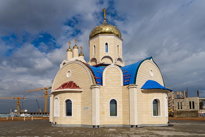 Святейший Патриарх Кирилл совершил освящение храма преподобного Сергия Радонежского в Астане