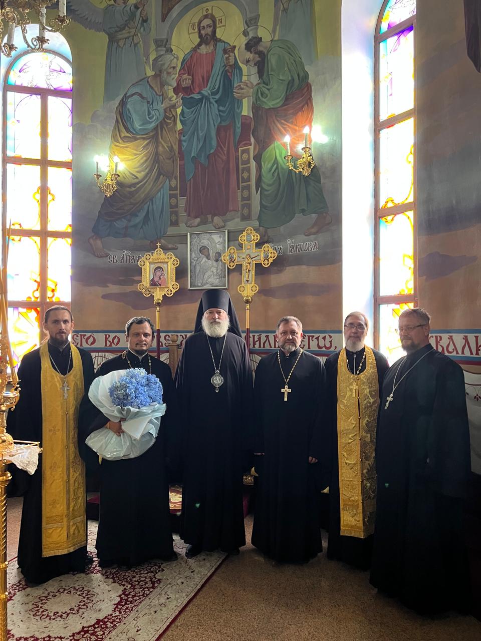 Епископ Игнатий поздравил с 45-летием протоиерея Димитрия Соловьева