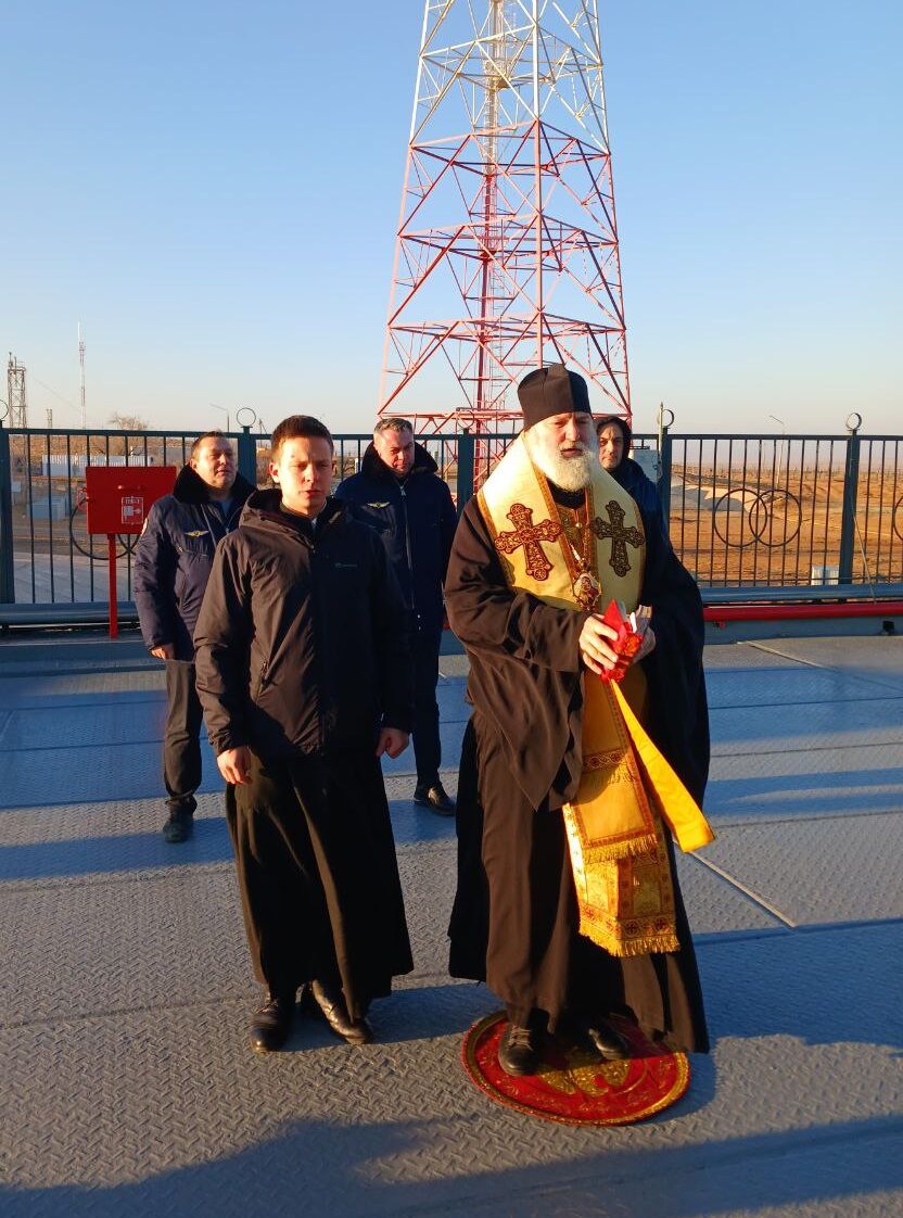 В Байконуре состоялось освящение космического корабля «Союз МС — 28» перед запуском