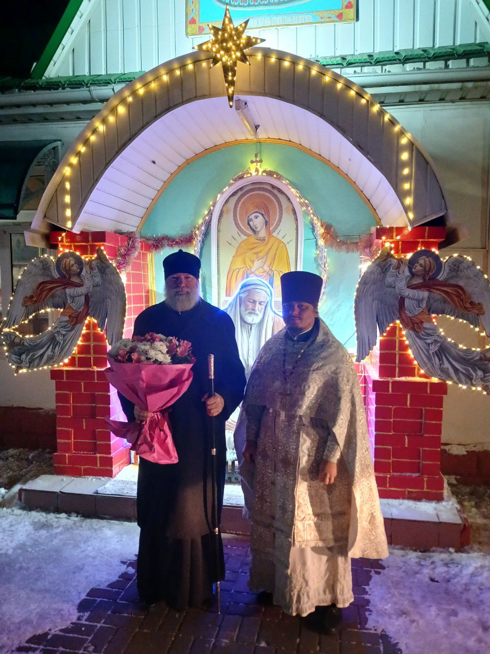В субботу Рождественских святок епископ Игнатий совершил Литургию в храме во имя святого князя Владимира в Актобе