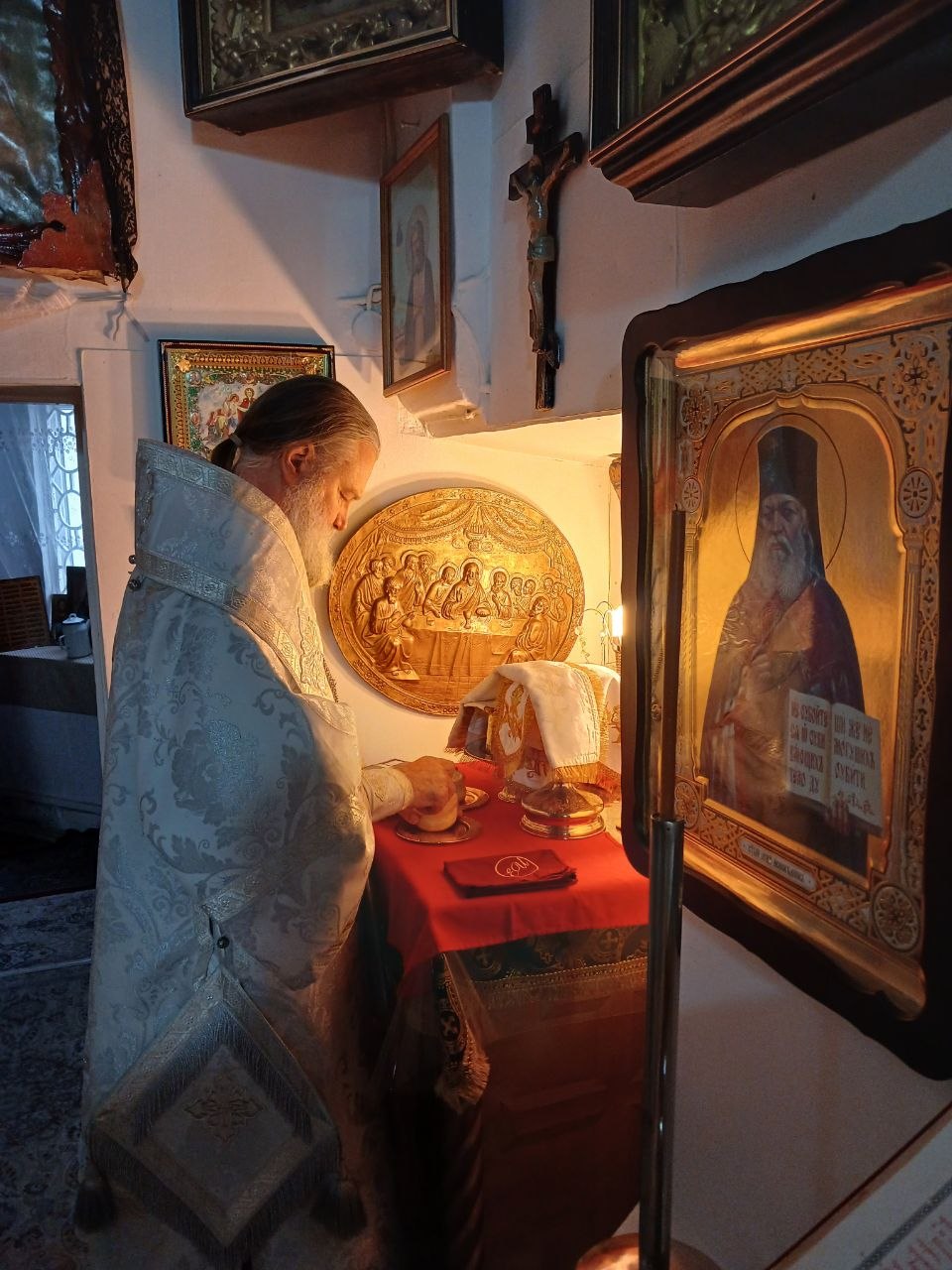 В Лазареву субботу епископ Игнатий совершил Литургию в Казанском храме города Кызылорда